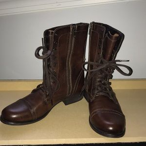 Brown Combat Boots